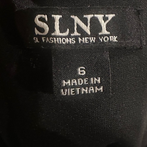 SLNY Black and silver metallic halter maxi‎ Dress - Picture 2 of 6